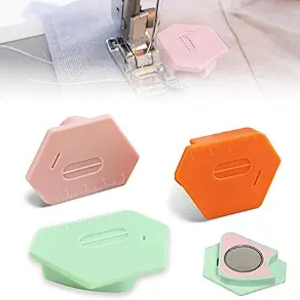 3 Pack Magnetic Seam Guide for Sewing Machine 2024 Upgraded Multifunctional